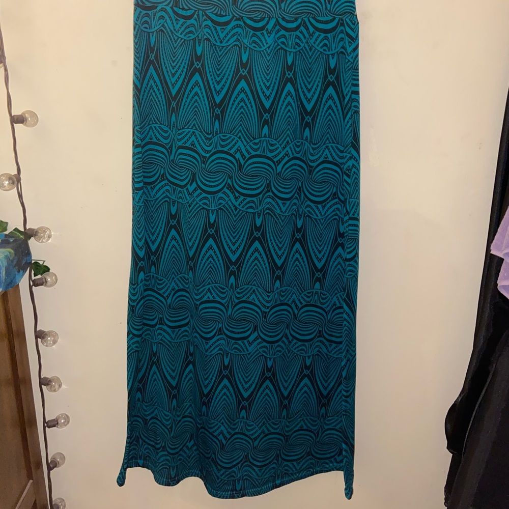 Tribal Print Maxi Skirt